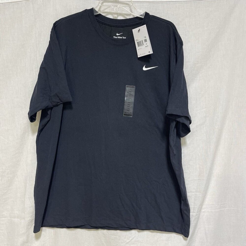 Nike Tee Mens XXL Dri-FIT Shirt T-Shirt Black White LOGO Athletic NEW Training